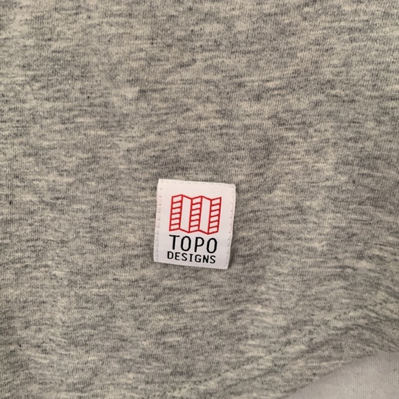 Topo Designs Grey Thermal Tech Knit Long Sleeve Tee - Picture 4 of 6